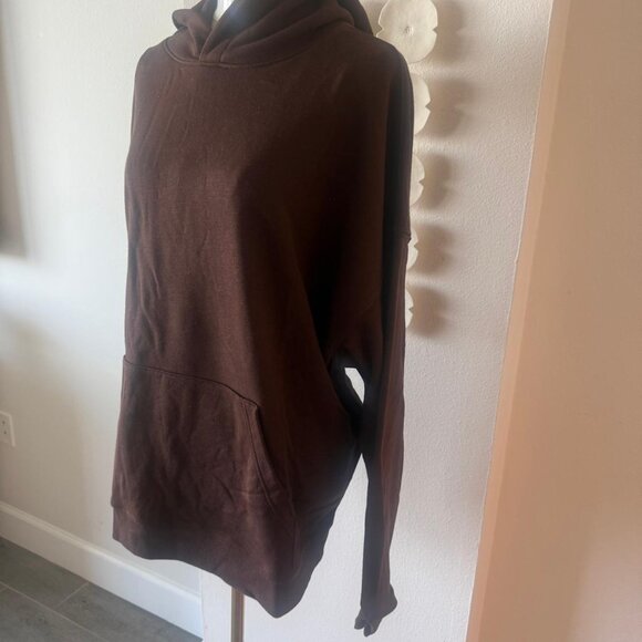 No Boundaries Brown Oversized Hoodie – Size XL – Cozy Casual Pullover - Picture 2 of 6